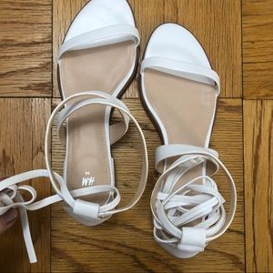 NWT H&M white sandals